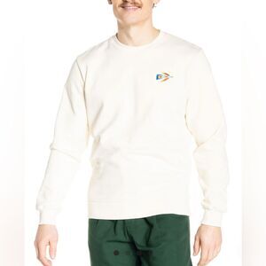 Olow Men’s Sweat Birdy Ivories 100% organic Cotton Sweatshirt  size Small EUC